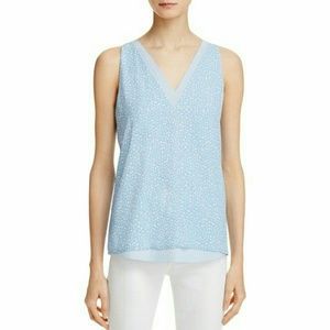 Cooper & Ella periwinkle stars print top